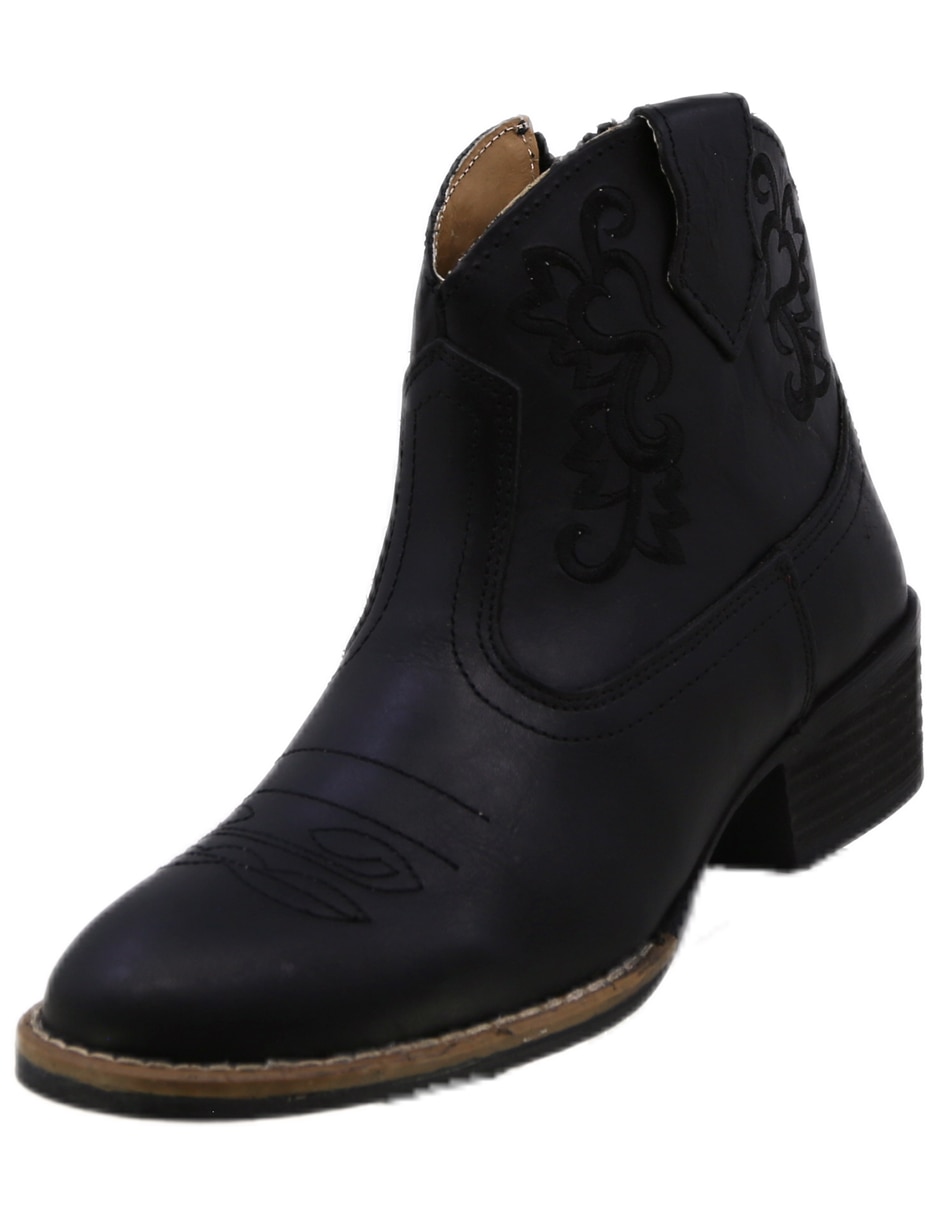 Bota cowboy al tobillo Texaban Vaquera de piel para mujer